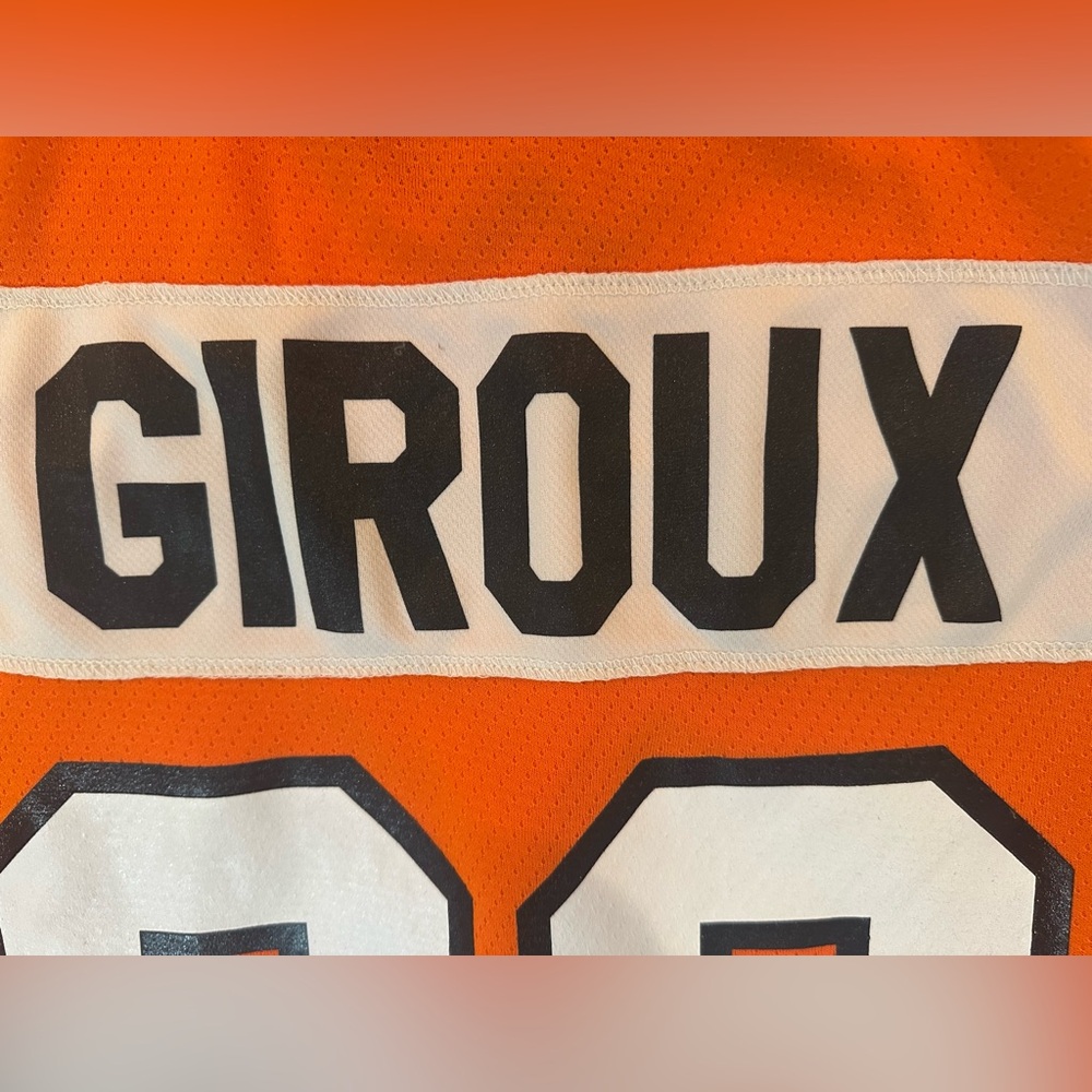 NHL Men Philadelphia Flyers Claude Giroux Jersey Sz Large - Picture 4 of 7